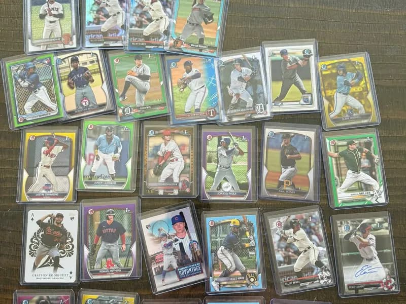 Modern Bowman baseball prospects, numbered cards, and an autograph personally handled by iBuy.cards